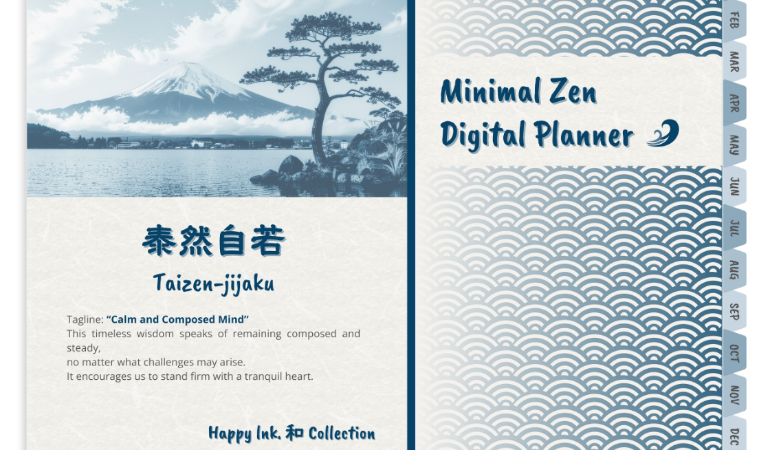 Minimal Zen Digital Planner